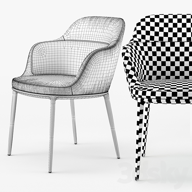 Maxalto Caratos chair 3DSMax File - thumbnail 3