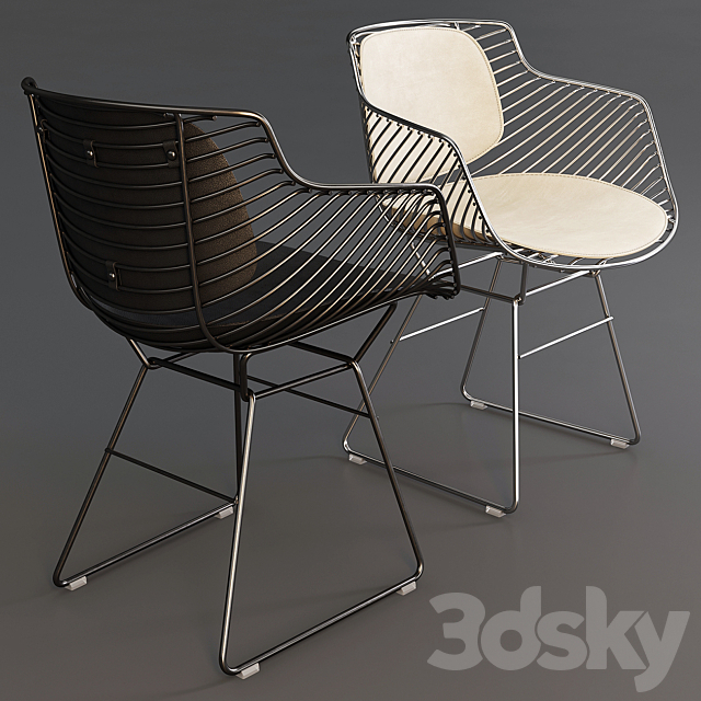 MDF Italia: ArmChair – Flow Filo Indoor and Outdoor with Cover 3ds Max - thumbnail 2