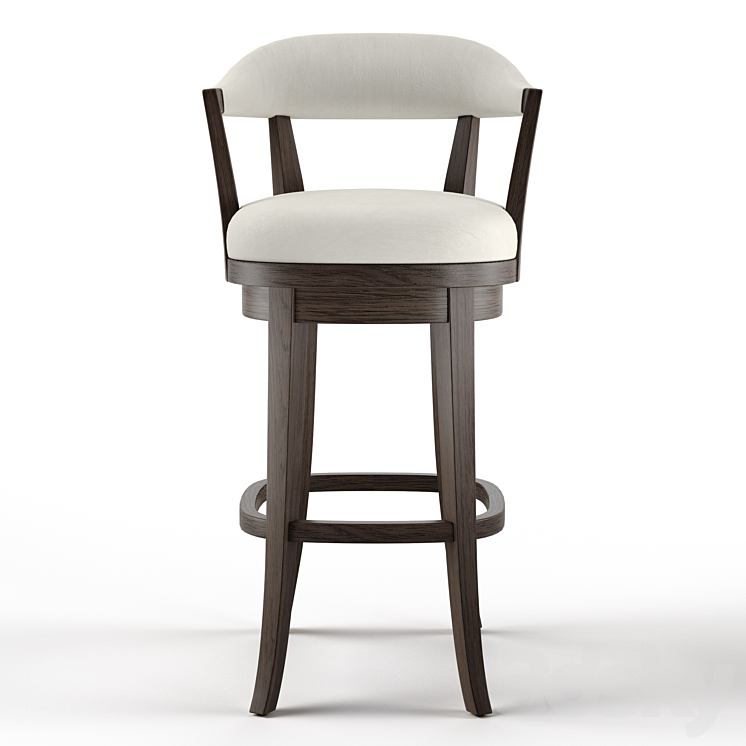 Menlo Swivel Barstool 3DS Max Model - thumbnail 2