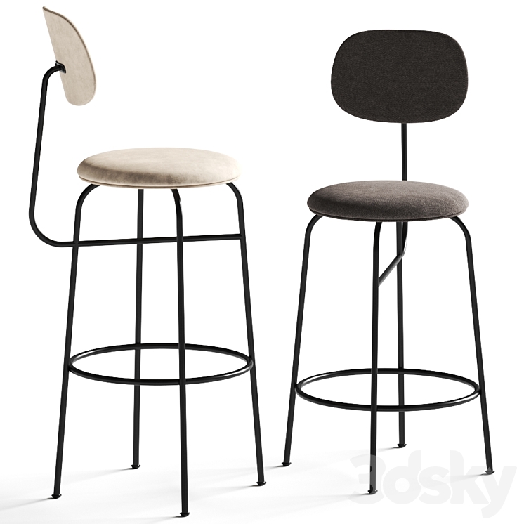 Menu Afteroom Counter Bar Chair Plus 3DS Max Model - thumbnail 1