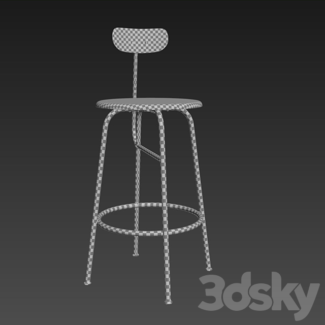 Menu Afteroom Counter chair 3DS Max Model - thumbnail 3