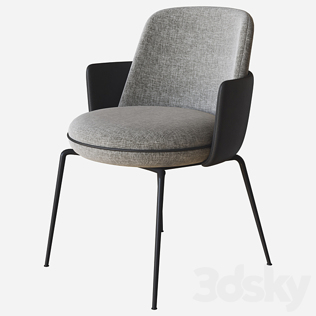 merwyn dining chair domo 02 3DS Max Model - thumbnail 3