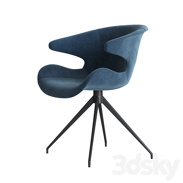 Mia Dining Armchair Zuiver 3DS Max Model - thumbnail 2