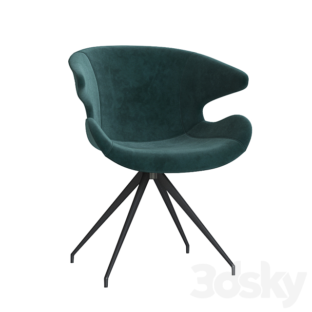 Mia Dining Armchair Zuiver 3DS Max Model - thumbnail 3