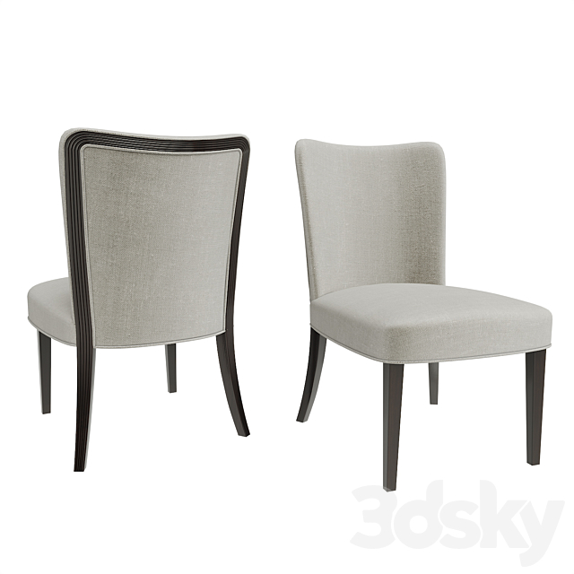 Michael Berman limited ALMONT DINING SIDE CHAIR 3DS Max Model - thumbnail 2