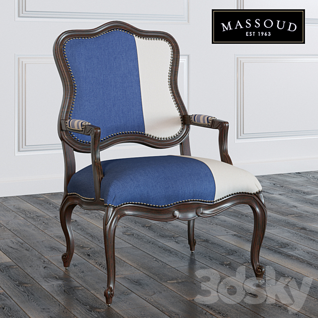 Michael Colorblock Bergere Chair 3DSMax File - thumbnail 1