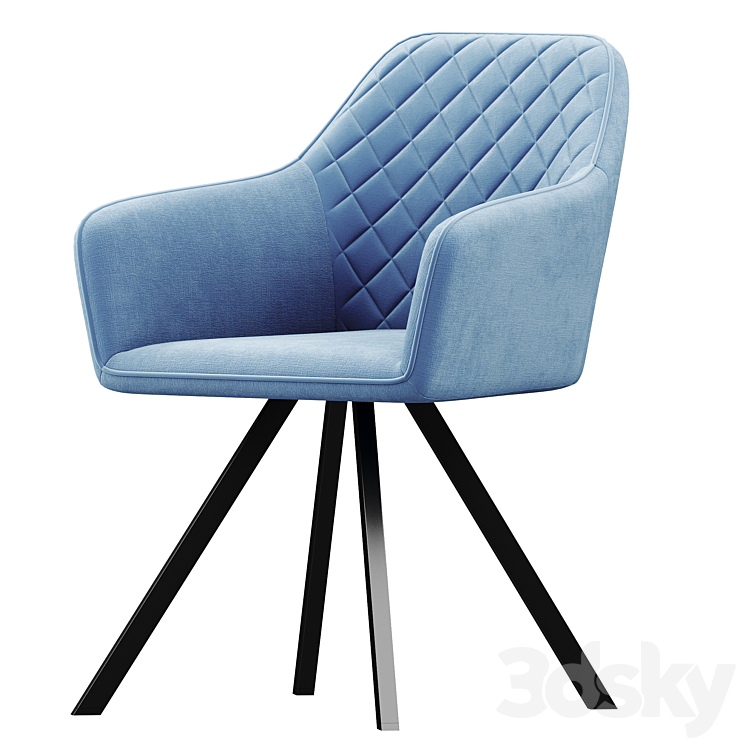 Michelle chair 3DS Max Model - thumbnail 1