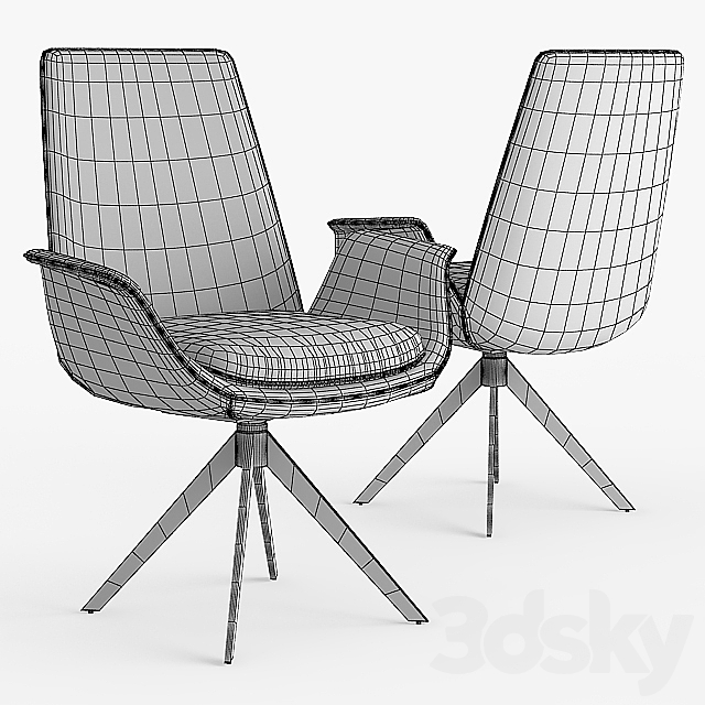 Miguel Swivel Chair 3DSMax File - thumbnail 2