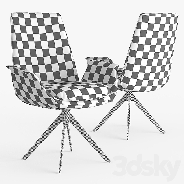 Miguel Swivel Chair 3DSMax File - thumbnail 3