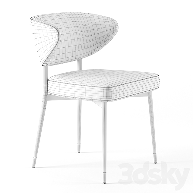 Mills chair by Minotti 3DSMax File - thumbnail 3