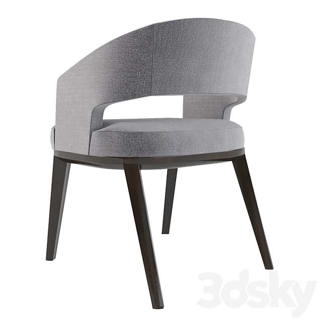 Minerva dinning chair by Holly Hunt 3DS Max Model - thumbnail 3