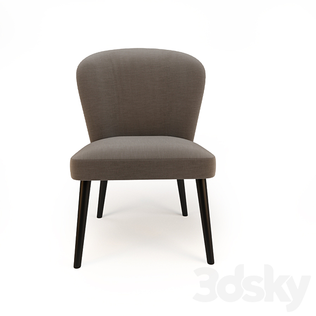 Minotti Aston Lounge Chair 3DSMax File - thumbnail 2