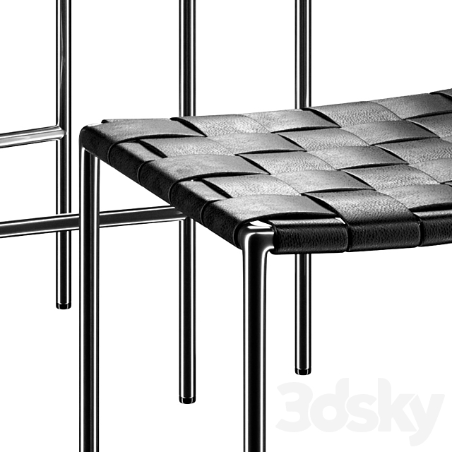 Minotti Klasen Stool 3DSMax File - thumbnail 4