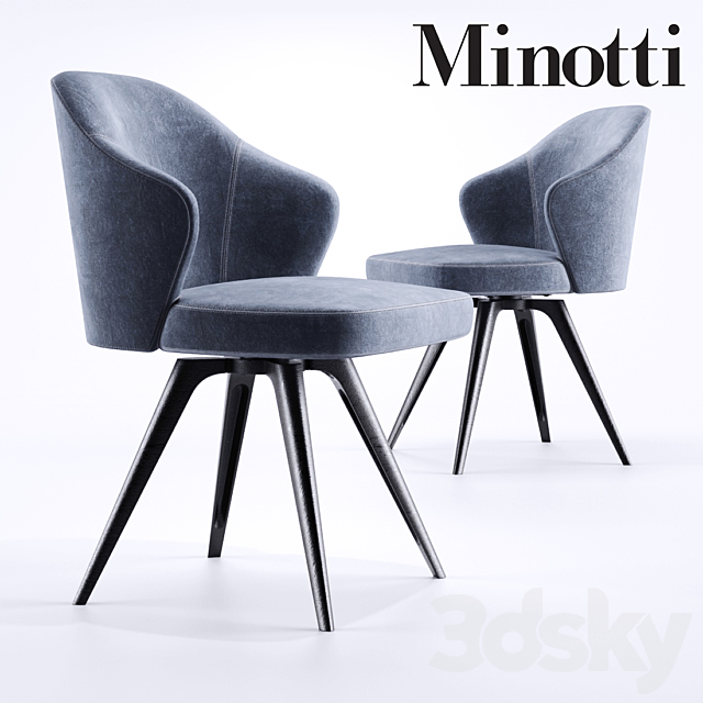 Minotti Leslie Girevole Base 3DSMax File - thumbnail 1