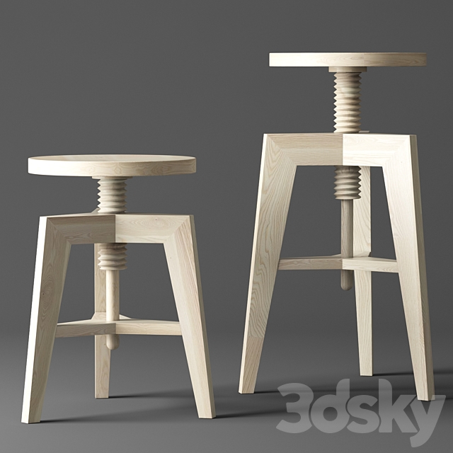 MINT Screw Bench 3DS Max Model - thumbnail 2