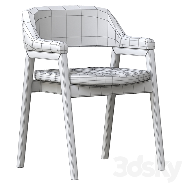 Mist Dining Chair 3DSMax File - thumbnail 4