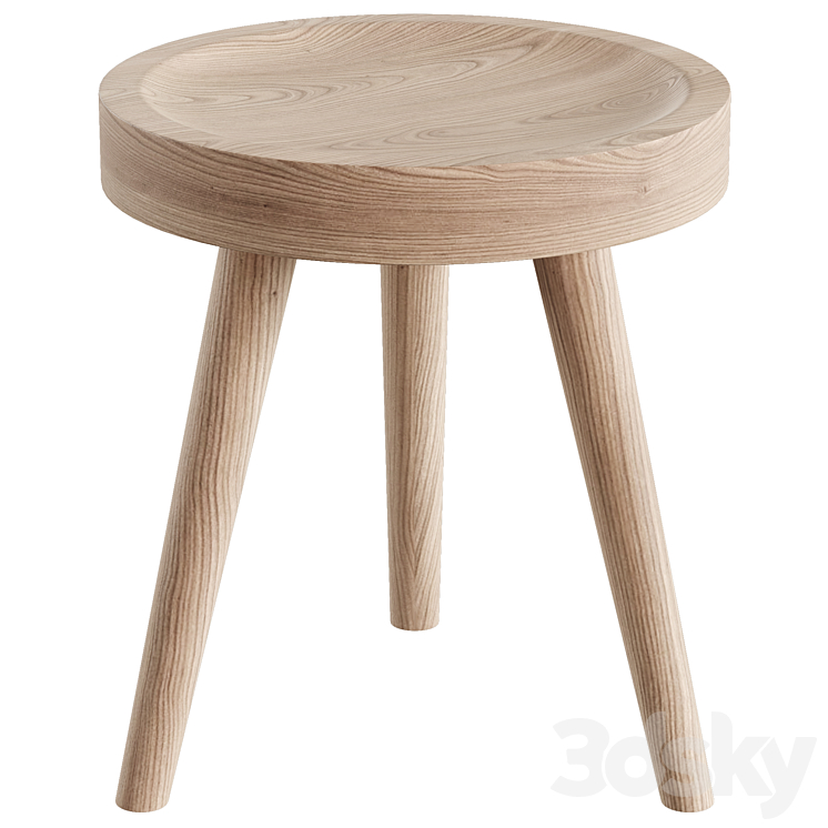 mitzi riva 1920 stool 3DS Max Model - thumbnail 1