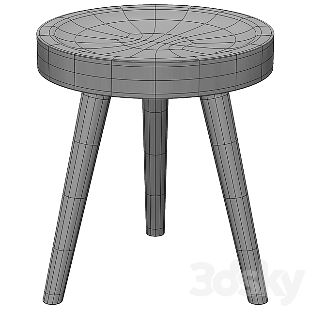 mitzi riva 1920 stool 3DSMax File - thumbnail 2