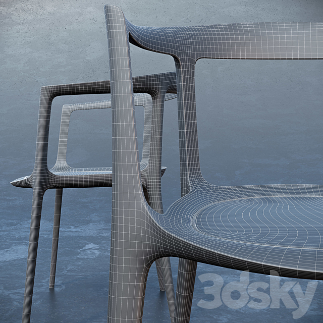 MIYAZAKI CHAIR FACTORY: DC10 3DSMax File - thumbnail 3