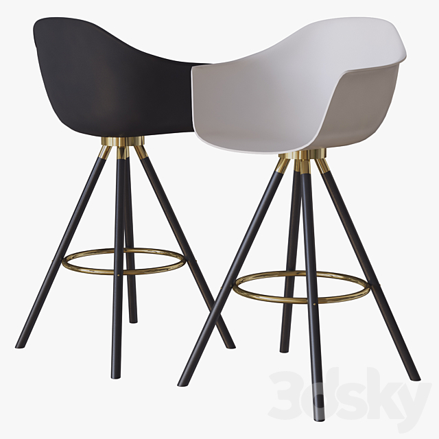 MODA BAR CHAIR CULTFURNITURE 3DSMax File - thumbnail 1