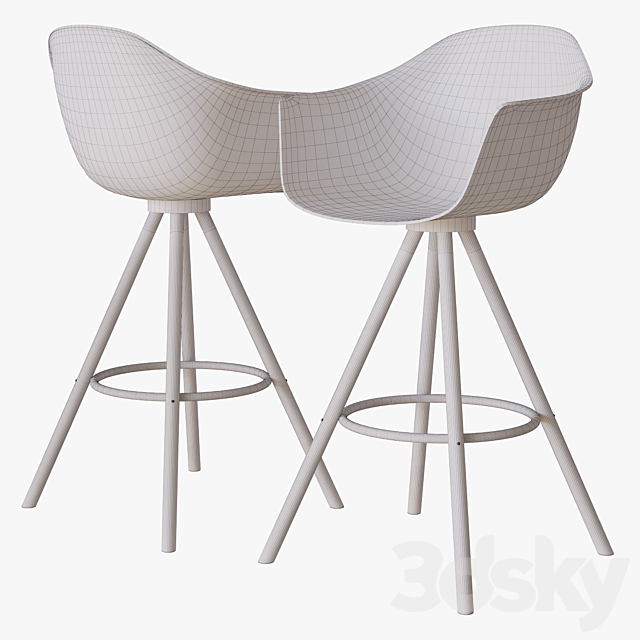 MODA BAR CHAIR CULTFURNITURE 3DSMax File - thumbnail 2