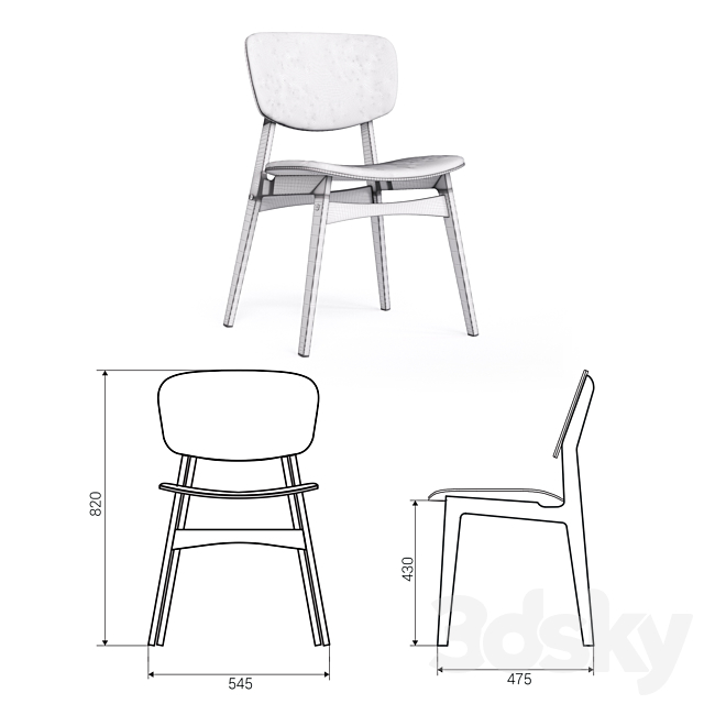 Model of soft stool SID THE IDEA 3DSMax File - thumbnail 3