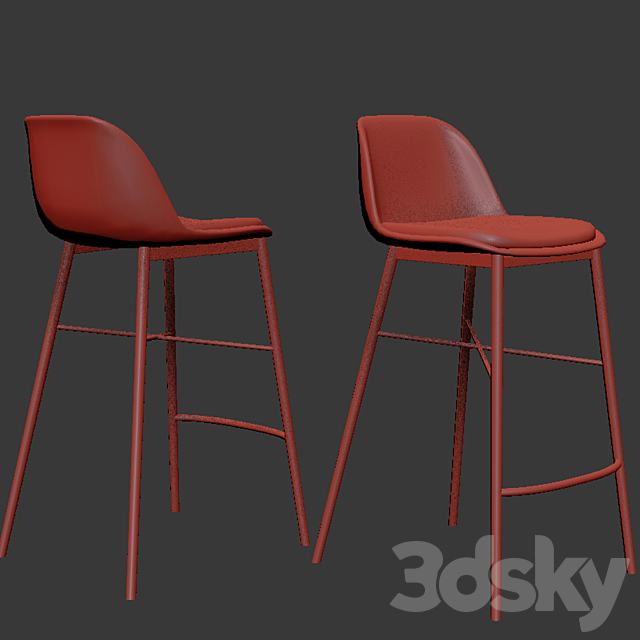 Modern bar stool 3DSMax File - thumbnail 3