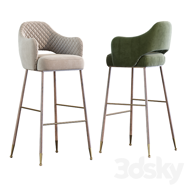 Modern barstool 3DSMax File - thumbnail 1