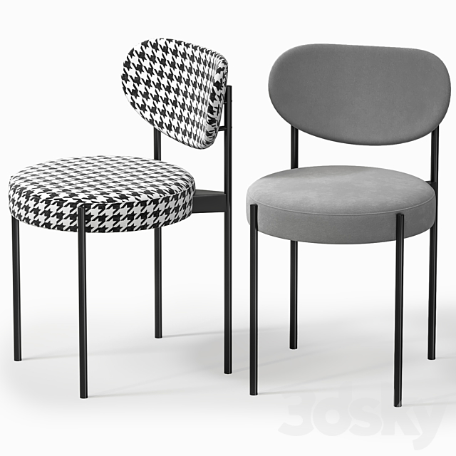 Modern simple chair 3ds Max - thumbnail 1