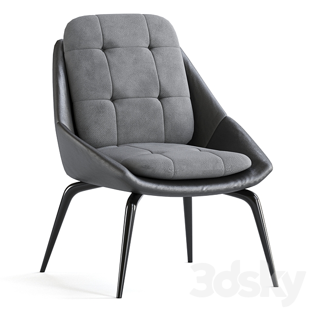 Modloft Columbus Lounge Chair 3DSMax File - thumbnail 1