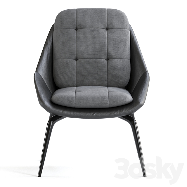 Modloft Columbus Lounge Chair 3DSMax File - thumbnail 2