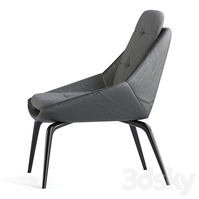 Modloft Columbus Lounge Chair 3DSMax File - thumbnail 3