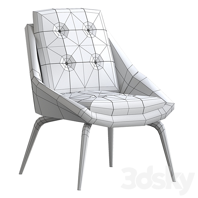 Modloft Columbus Lounge Chair 3DSMax File - thumbnail 5