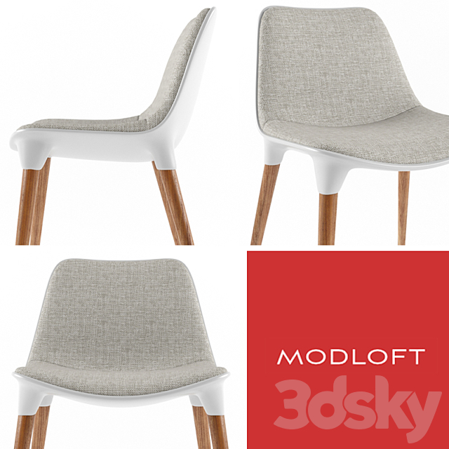 modloft langham dining chair 3DSMax File - thumbnail 3