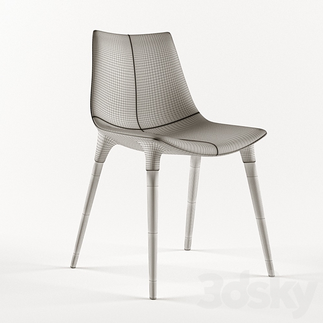 Modloft Langham Dining Chair 3DSMax File - thumbnail 2