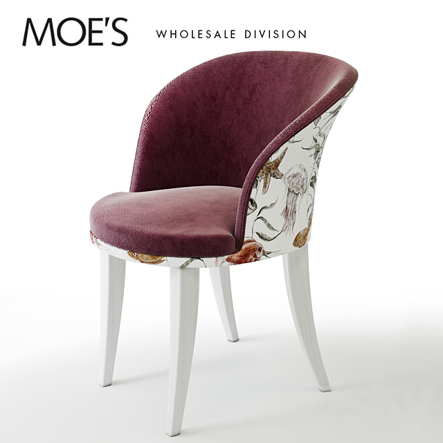 MOE’S Custom Beach Club Dining Chair 3DSMax File - thumbnail 1