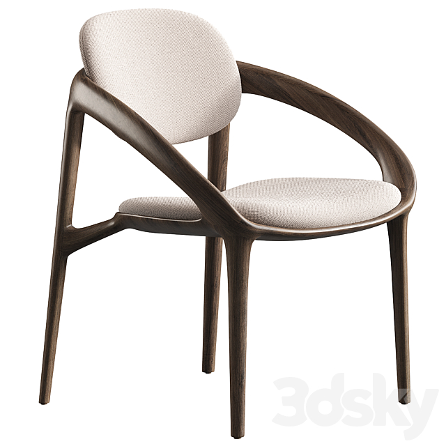 Molly Dining Chair 3ds Max - thumbnail 2