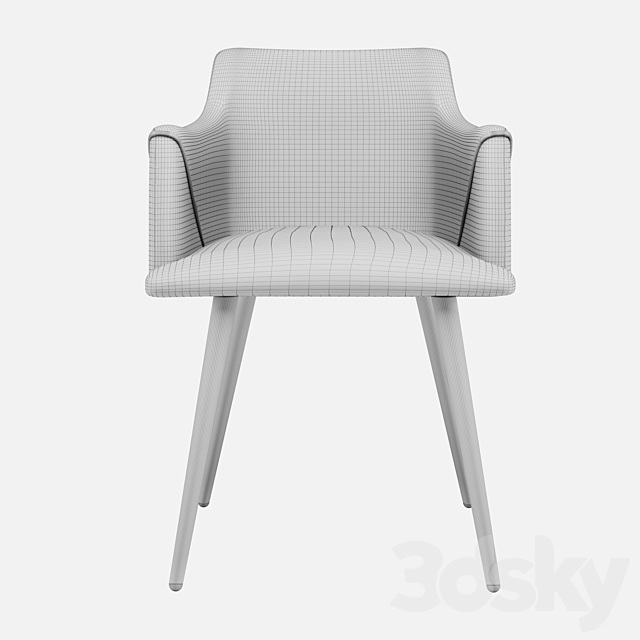 Monarch chair Stool Group 3DSMax File - thumbnail 7