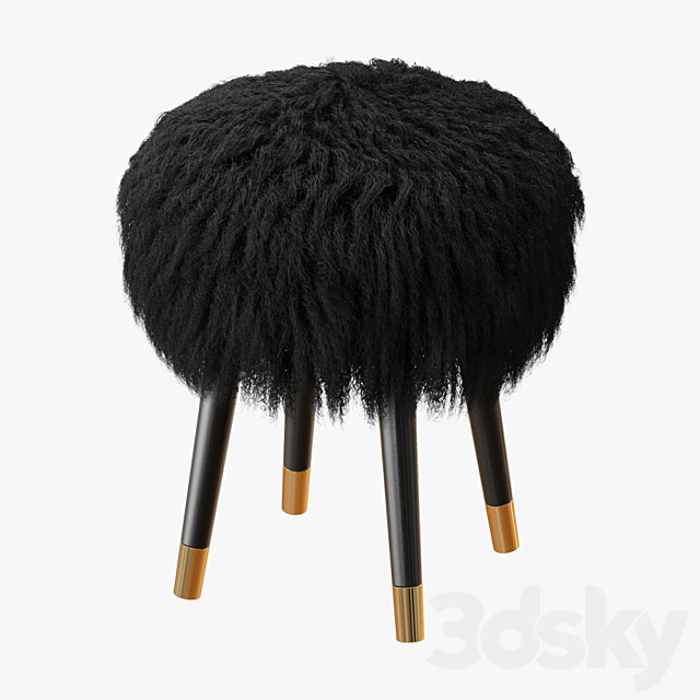 Mongolian lamb stool 3DSMax File - thumbnail 1