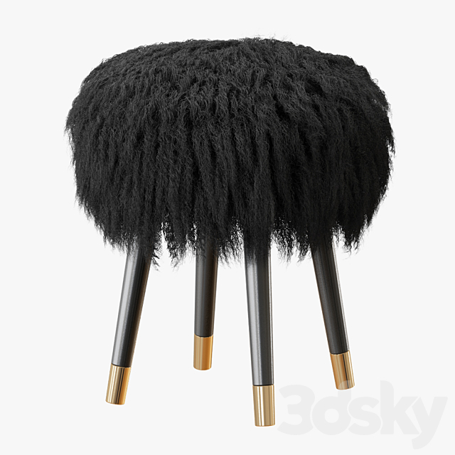 Mongolian lamb stool 3DSMax File - thumbnail 2