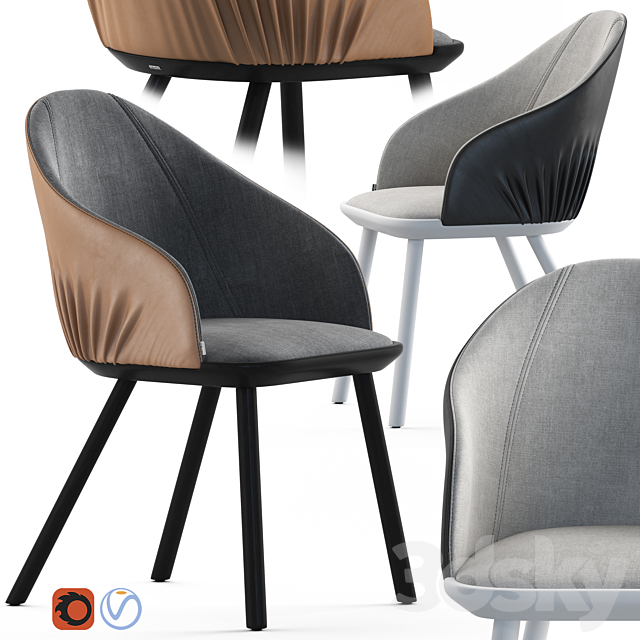 Montbel rivoli chair 3DSMax File - thumbnail 1