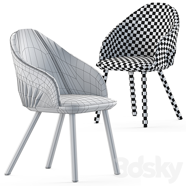 Montbel rivoli chair 3DSMax File - thumbnail 3