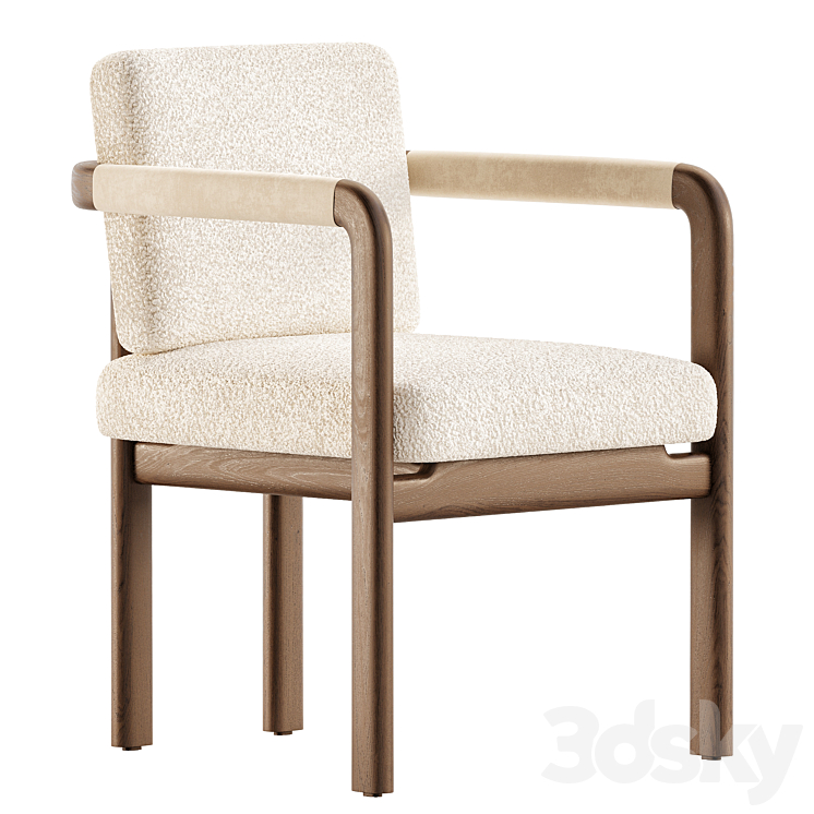 MONTGOMERY chair 3DS Max Model - thumbnail 1