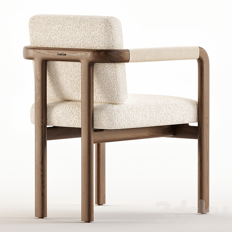 MONTGOMERY chair 3DS Max Model - thumbnail 2