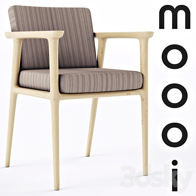 Moooi Zio Dining Chair 3DSMax File - thumbnail 1