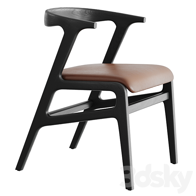 Morelato Dining Chair 3DS Max Model - thumbnail 4