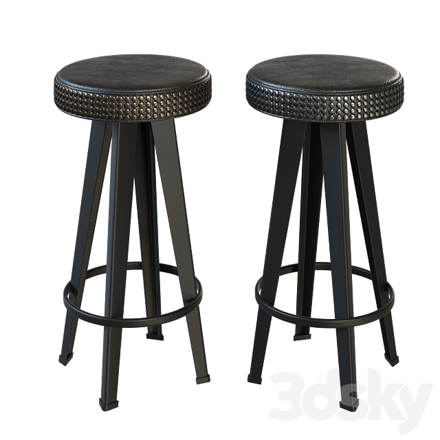 Moroso Diesel Collection Bar Stools 3DSMax File - thumbnail 1