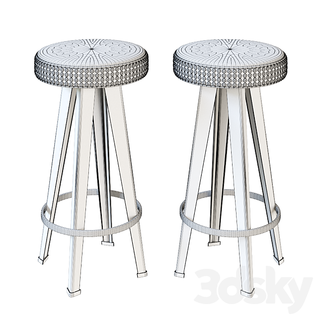 Moroso Diesel Collection Bar Stools 3DSMax File - thumbnail 3