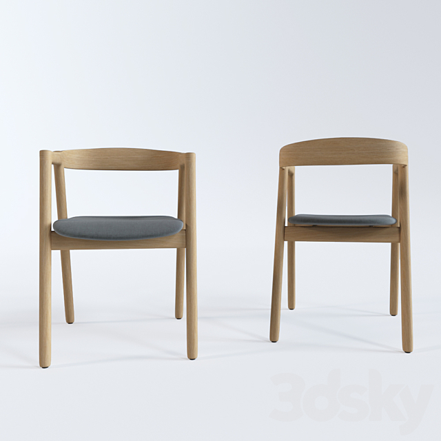 Muna chair 3DS Max Model - thumbnail 3