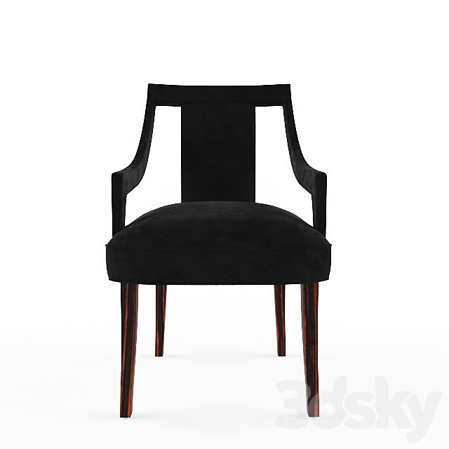 MUNA | CORSET DINING CHAIR 3DS Max Model - thumbnail 3